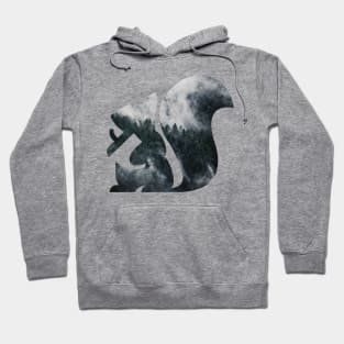 Squirrel and Landscape Hoodie